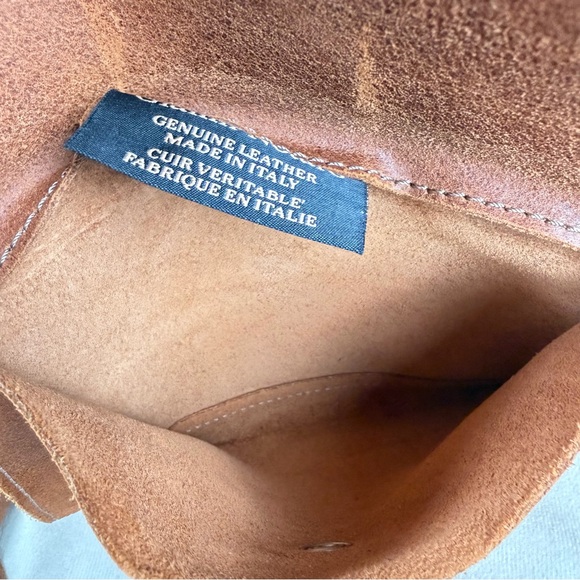 Gianni Notaro Genuine Leather Suede Tote Bag w/ Pouch | Made in Italy - Picture 15 of 16